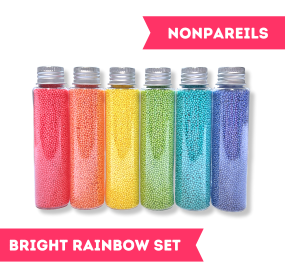 Sprinkle-It® Sprinkles Gift Set: Bright Rainbow NONPAREILS | www.sprinklebeesweet.com