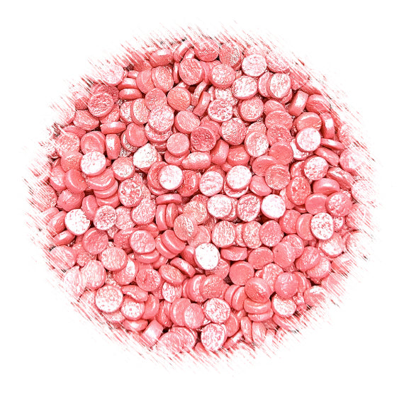 Sprinkle-It® Shimmer Confetti Dot Sprinkles: Bubblegum Pink 4mm | www.sprinklebeesweet.com