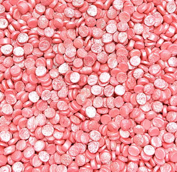 Sprinkle-It® Shimmer Confetti Dot Sprinkles: Bubblegum Pink 4mm | www.sprinklebeesweet.com