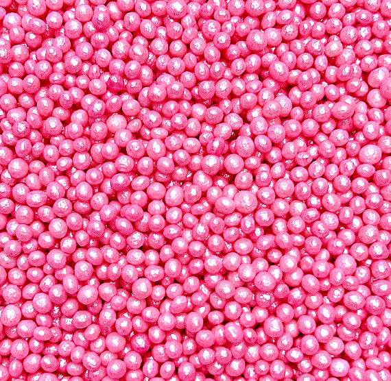 Sprinkle-It® Tiny Chocolate Crispy Pearls: Shimmer Perfectly Pink | www.sprinklebeesweet.com