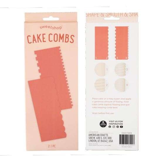 Sweetshop Cake Comb Scraper Set | www.sprinklebeesweet.com