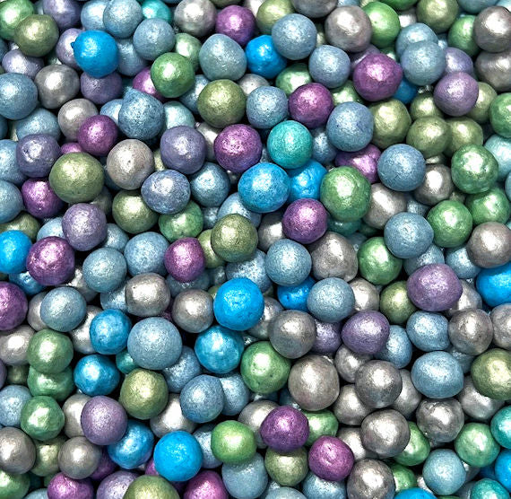 Sprinkle-It® 6mm Chocolate Crispy Pearls: Shimmer Cool Tone Mix - LAST CALL