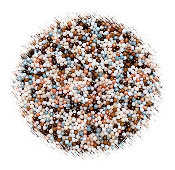Bulk Nonpareils Mix: Shimmer Cozy Fall | www.sprinklebeesweet.com