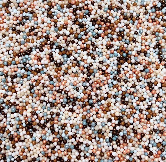 Bulk Nonpareils Mix: Shimmer Cozy Fall | www.sprinklebeesweet.com