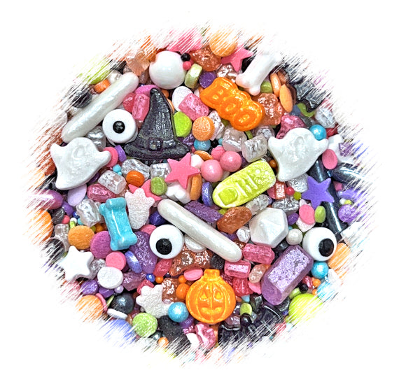 Sprinklefetti™ Halloween Sprinkle Mix: Frightful Fun | www.sprinklebeesweet.com