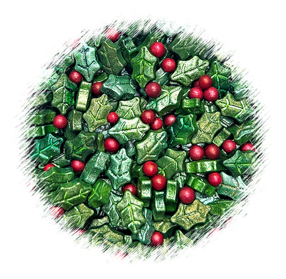 SHATCHI Christmas Confetti Sprinkles - Holly Leaves, Trees, Snowflakes (Multicolor Options) - Foil