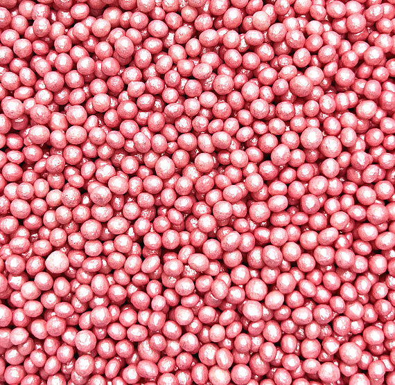 Sprinkle-It® Tiny Chocolate Crispy Pearls: Shimmer Diana Pink | www.sprinklebeesweet.com