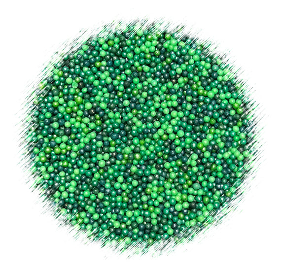 Bulk Nonpareils Mix: Shimmer Evergreen | www.sprinklebeesweet.com