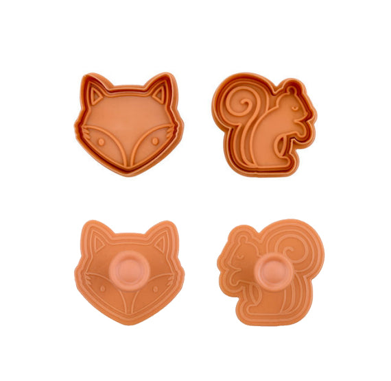 Fox & Squirrel Cookie Cutter Stampers | www.sprinklebeesweet.com