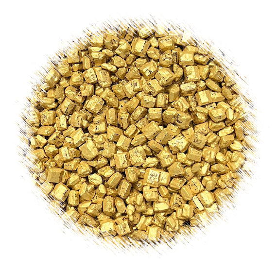 Gold Chunky Sugar Sprinkles - LAST CALL | www.sprinklebeesweet.com