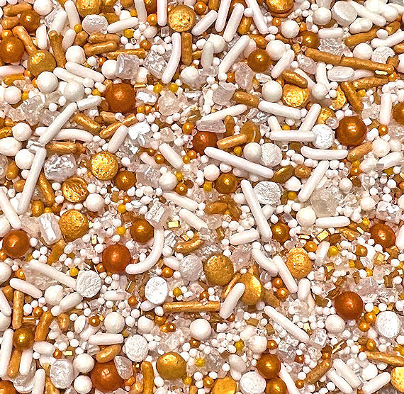 Sprinklefetti™ Gold Sprinkle Mix - LIMITED STOCK | www.sprinklebeesweet.com