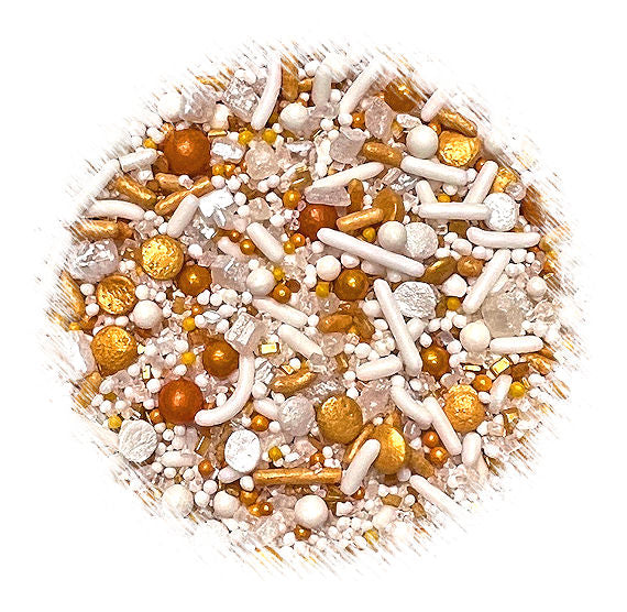 Sprinklefetti™ Gold Sprinkle Mix - LIMITED STOCK | www.sprinklebeesweet.com