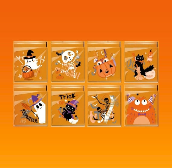 Mini Halloween Cookie Bags: Set of 8 | www.sprinklebeesweet.com