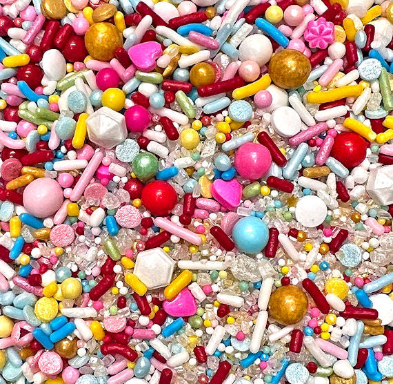 Sprinklefetti™ Sprinkles Mix: Hip Hip Hooray - LIMITED STOCK | www.sprinklebeesweet.com