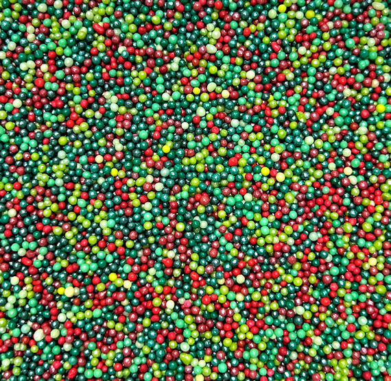 Christmas Nonpareils Mix: Holly Berry