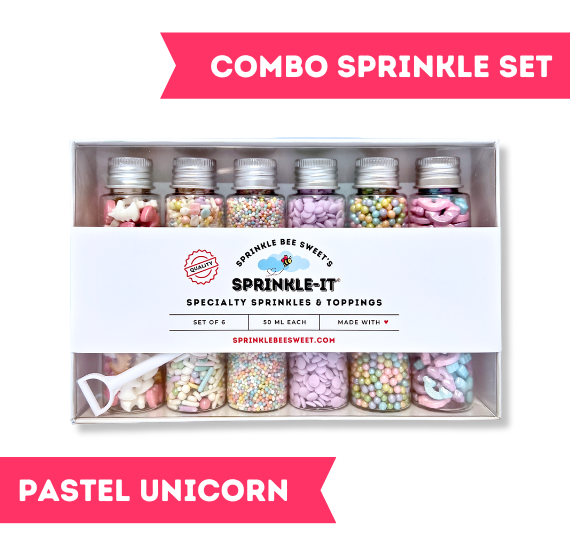 Sprinkle-It® Sprinkles Gift Set of 6: Pastel Unicorn | www.sprinklebeesweet.com