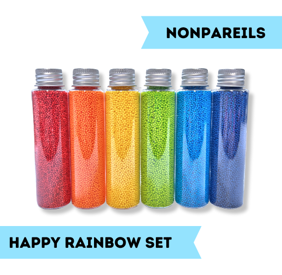 Sprinkle-It® Sprinkles Gift Set: Happy Rainbow NONPAREILS | www.sprinklebeesweet.com