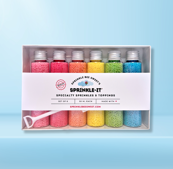 Sprinkle-It® Nonpareil Sprinkles Gift Set: Spring Rainbow | www.sprinklebeesweet.com