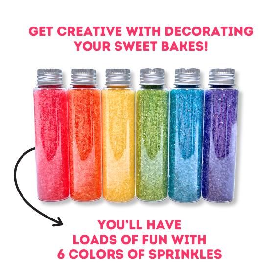 Sprinkle-It® Sprinkles Gift Set: Bright Rainbow SPARKLING SUGAR | www.sprinklebeesweet.com