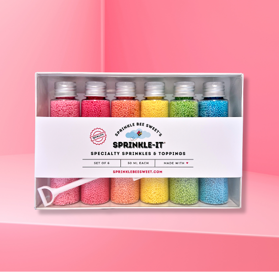 Sprinkle-It® Sprinkles Gift Set: Spring Rainbow NONPAREILS | www.sprinklebeesweet.com