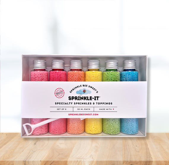 Sprinkle-It® Sprinkles Gift Set: Spring Rainbow NONPAREILS | www.sprinklebeesweet.com