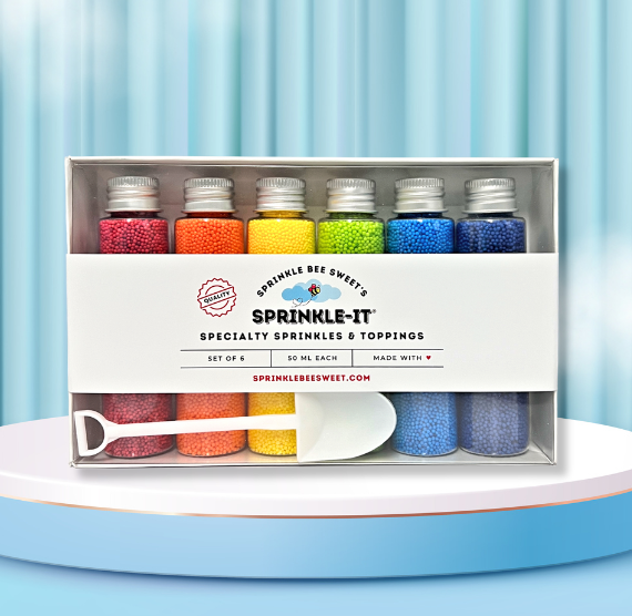 Sprinkle-It® Sprinkles Gift Set: Happy Rainbow NONPAREILS | www.sprinklebeesweet.com