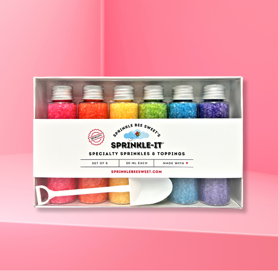 Sprinkle-It® Sprinkles Gift Set: Bright Rainbow SPARKLING SUGAR | www.sprinklebeesweet.com