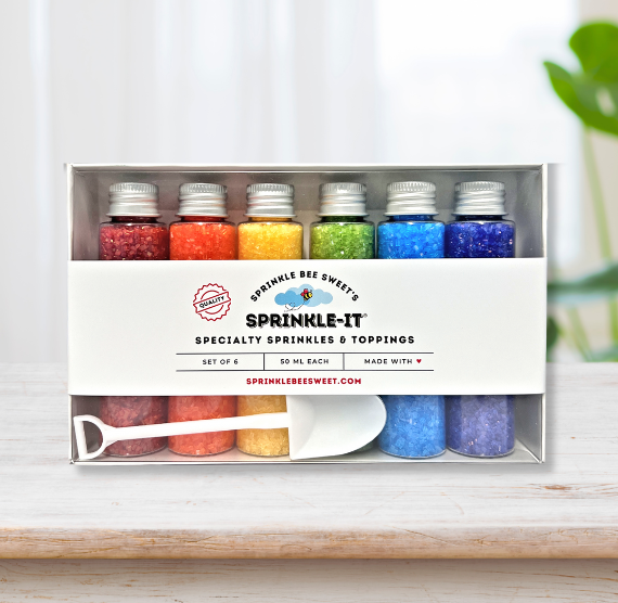 Sprinkle-It® Sprinkles Gift Set: Happy Rainbow SPARKLING SUGAR | www.sprinklebeesweet.com