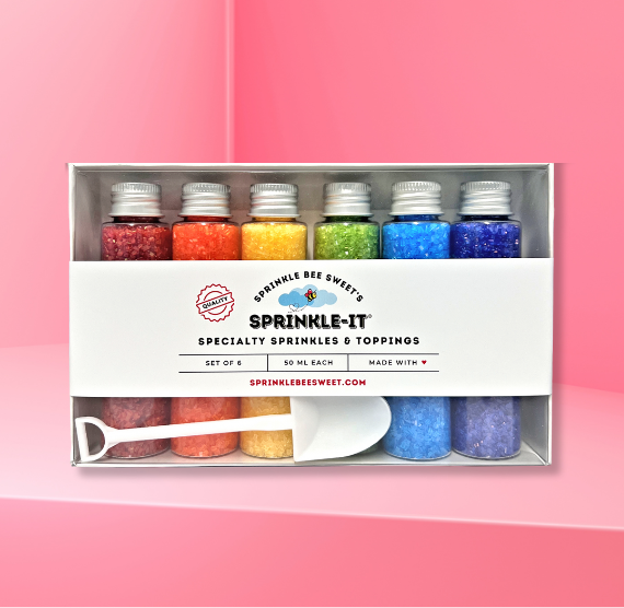 Sprinkle-It® Sprinkles Gift Set: Happy Rainbow SPARKLING SUGAR | www.sprinklebeesweet.com