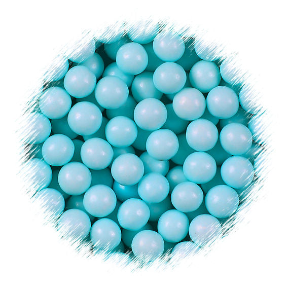 Light Blue Sugar Pearls: 8mm - LAST CALL - SAVE MORE ON BULK BAGS | www.sprinklebeesweet.com