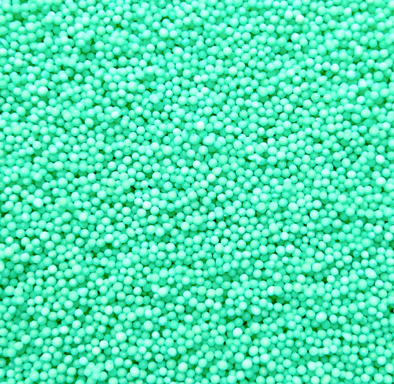 Light Seafoam Green Nonpareils | www.sprinklebeesweet.com