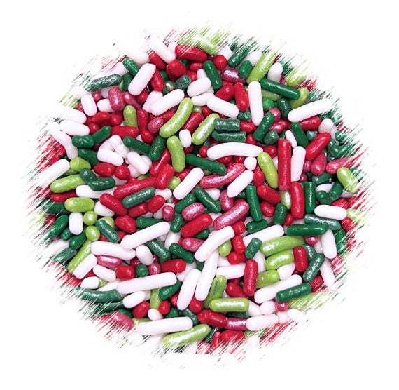 Merry Christmas Jimmies Sprinkles | www.sprinklebeesweet.com