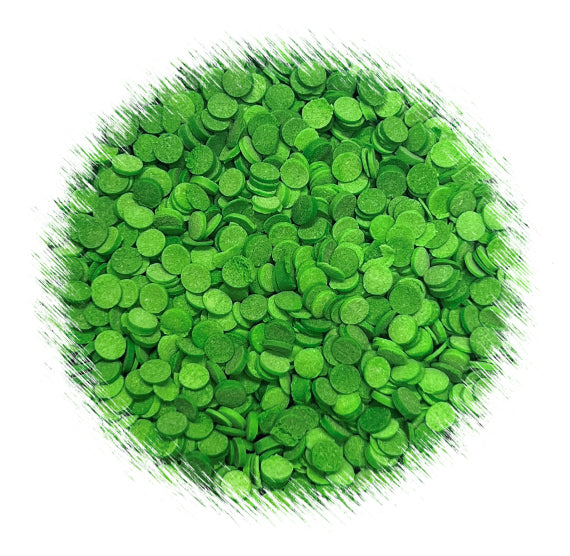 Mini Green Dot Sprinkles: 3mm | www.sprinklebeesweet.com