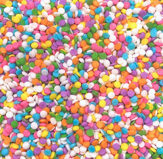 Tiny Pastel Rainbow Dot Sprinkles: 2mm | www.sprinklebeesweet.com
