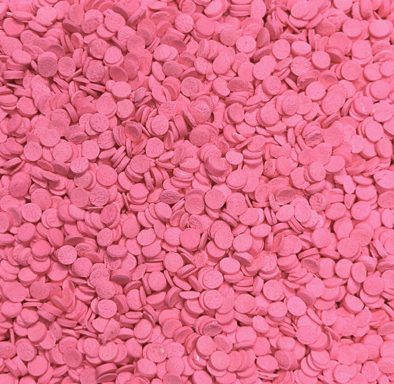 Mini Pink Dot Sprinkles: 3mm | www.sprinklebeesweet.com