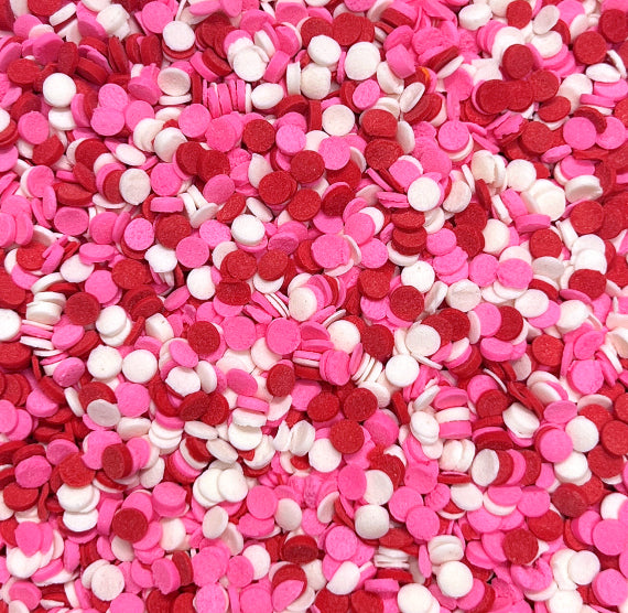 Mini Valentine Dot Sprinkles: 3mm | www.sprinklebeesweet.com