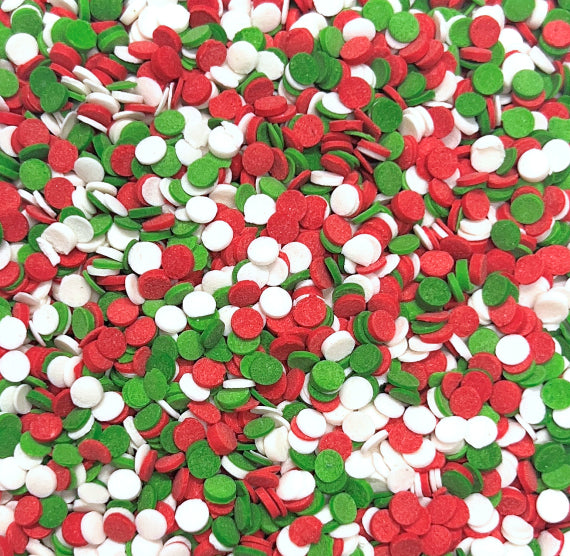 Mini Christmas Dot Sprinkles: 3mm | www.sprinklebeesweet.com