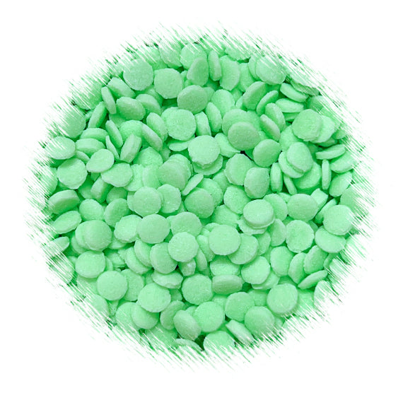 Mint Green Dot Sprinkles: 5mm | www.sprinklebeesweet.com