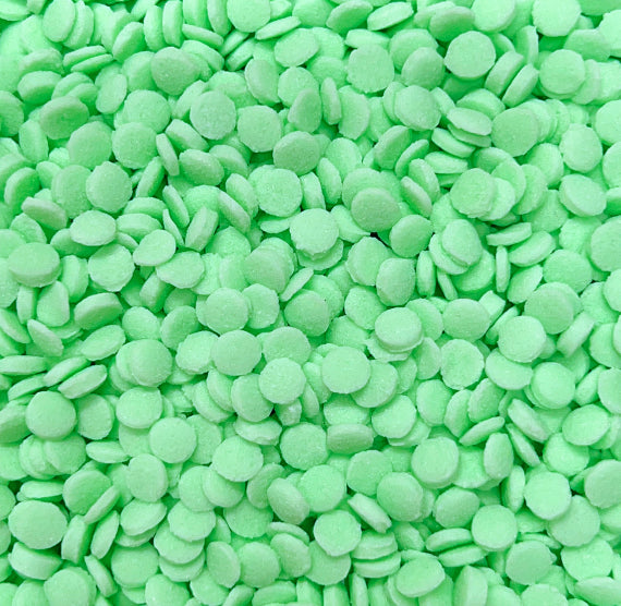 Mint Green Dot Sprinkles: 5mm | www.sprinklebeesweet.com
