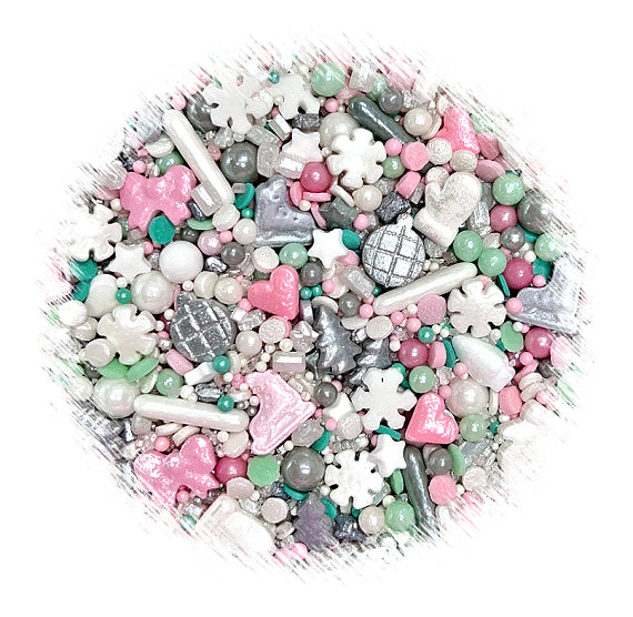 Sprinklefetti™ Sprinkles Mix: Minty Twirl & Glide | www.sprinklebeesweet.com