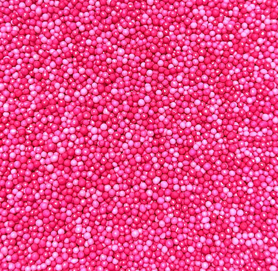 Ombré Nonpareils Mix: Candy Pink - NEW SIZE | www.sprinklebeesweet.com