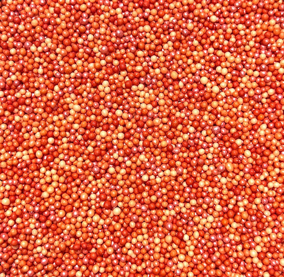 Ombré Nonpareils Mix: Fire Orange - NEW SIZE | www.sprinklebeesweet.com