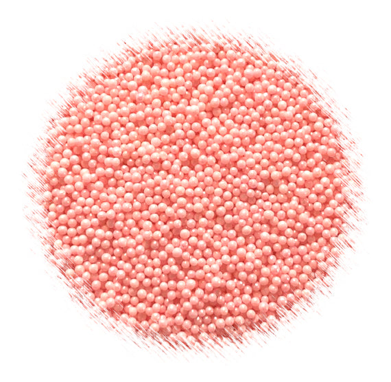 Bulk Nonpareils: Shimmer Soft Nude Pink | www.sprinklebeesweet.com