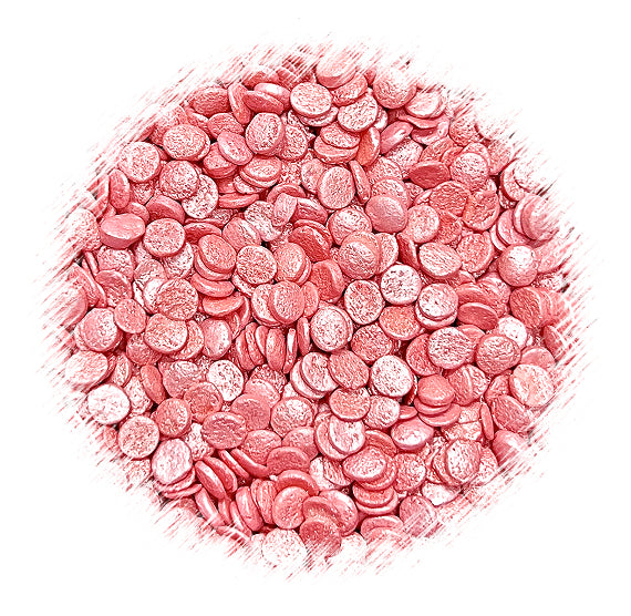 Sprinkle-It™ Shimmer Confetti Dot Sprinkles: Nude Pink 4mm | www.sprinklebeesweet.com