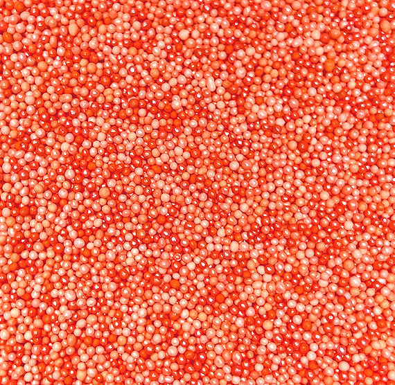 Ombré Nonpareils Mix: Melon Orange - NEW SIZE | www.sprinklebeesweet.com