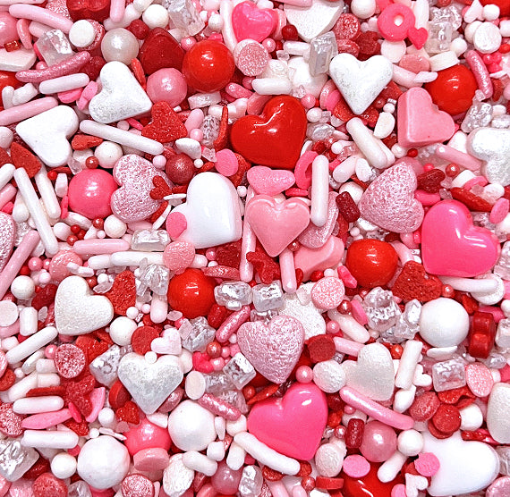 Sprinklefetti™ Valentine's Day Sprinkle Mix | www.sprinklebeesweet.com