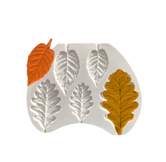 Birch and Oak Leaf Mold: Fondant & Chocolate | www.sprinklebeesweet.com