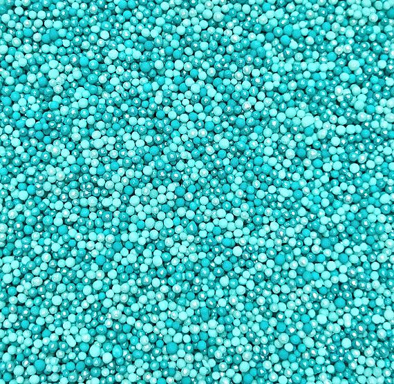 Ombré Nonpareils Mix: Aqua | www.sprinklebeesweet.com