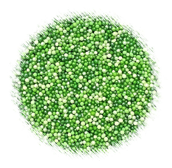 Ombré Nonpareils Mix: Green | www.sprinklebeesweet.com