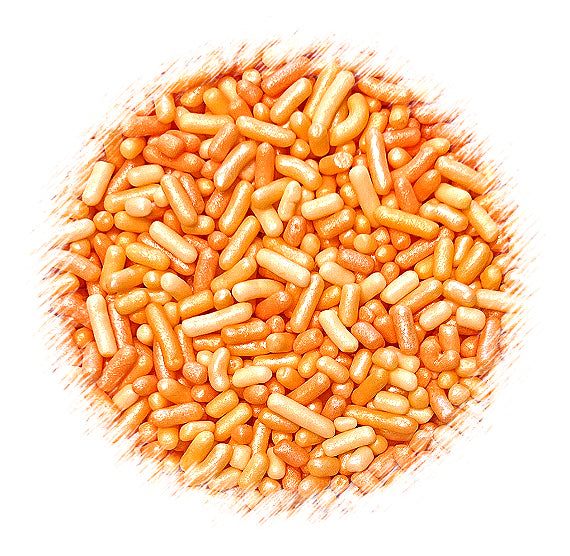 Shimmer Ombre Jimmies: Orange - VERY LIMITED STOCK | www.sprinklebeesweet.com